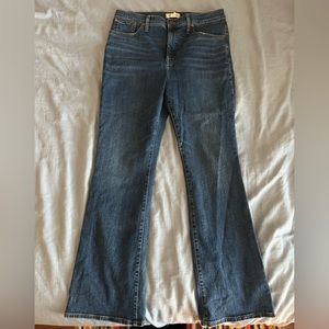 Madewell Dark Blue High Rise Skinny Flare Jeans size 32